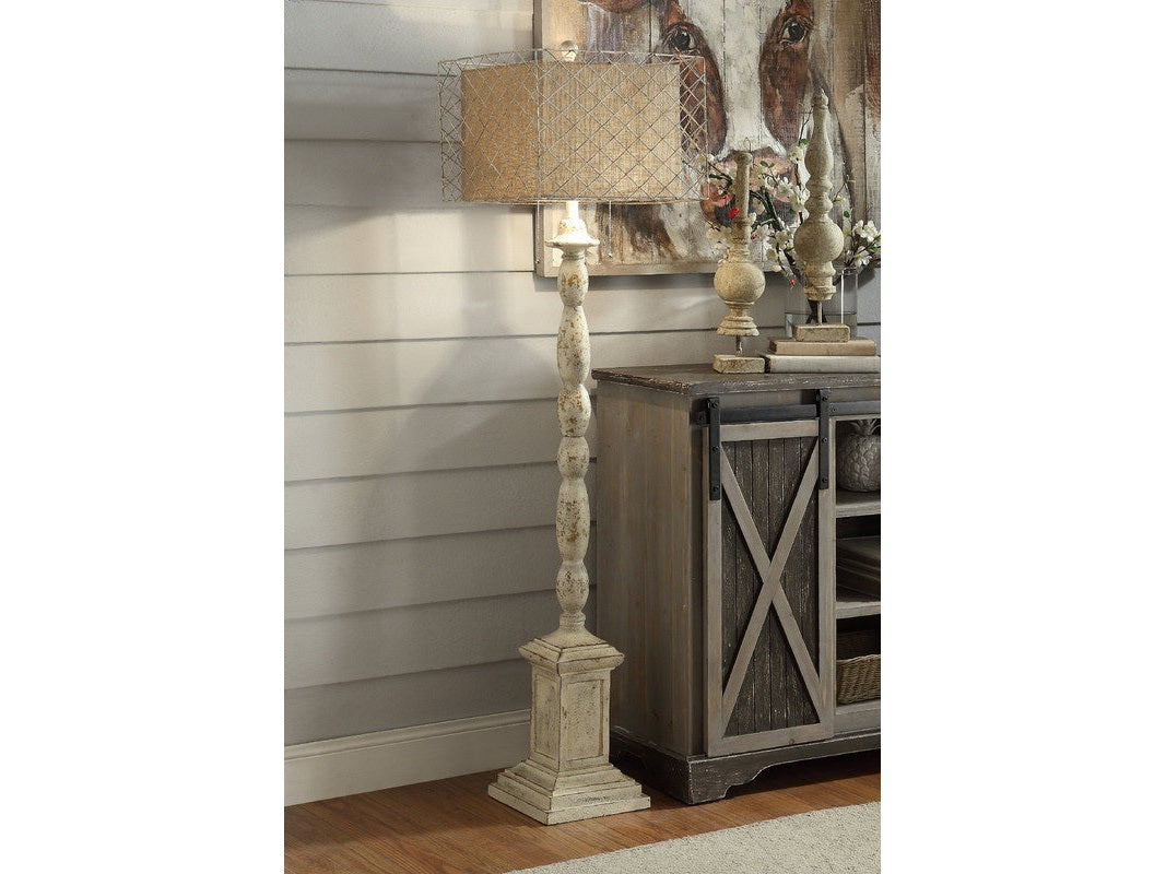 Holcomb Beige Floor Lamp by Crestview at Eve Furniture