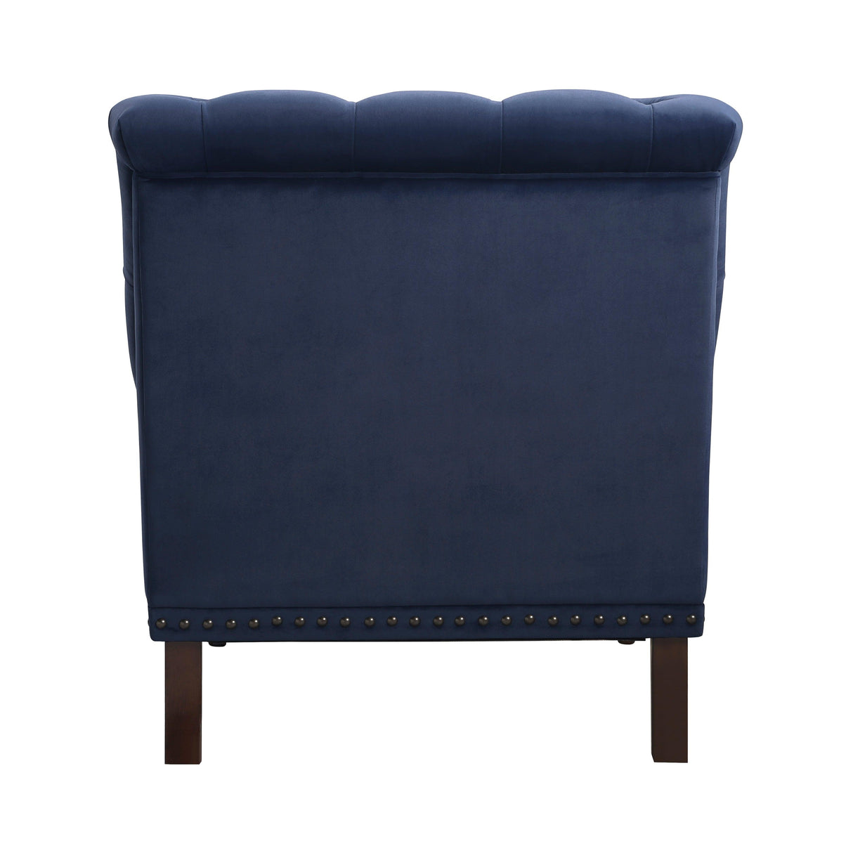 Holland Park Dark Blue Velvet Accent Chair by Homelegance at Eve Furniture