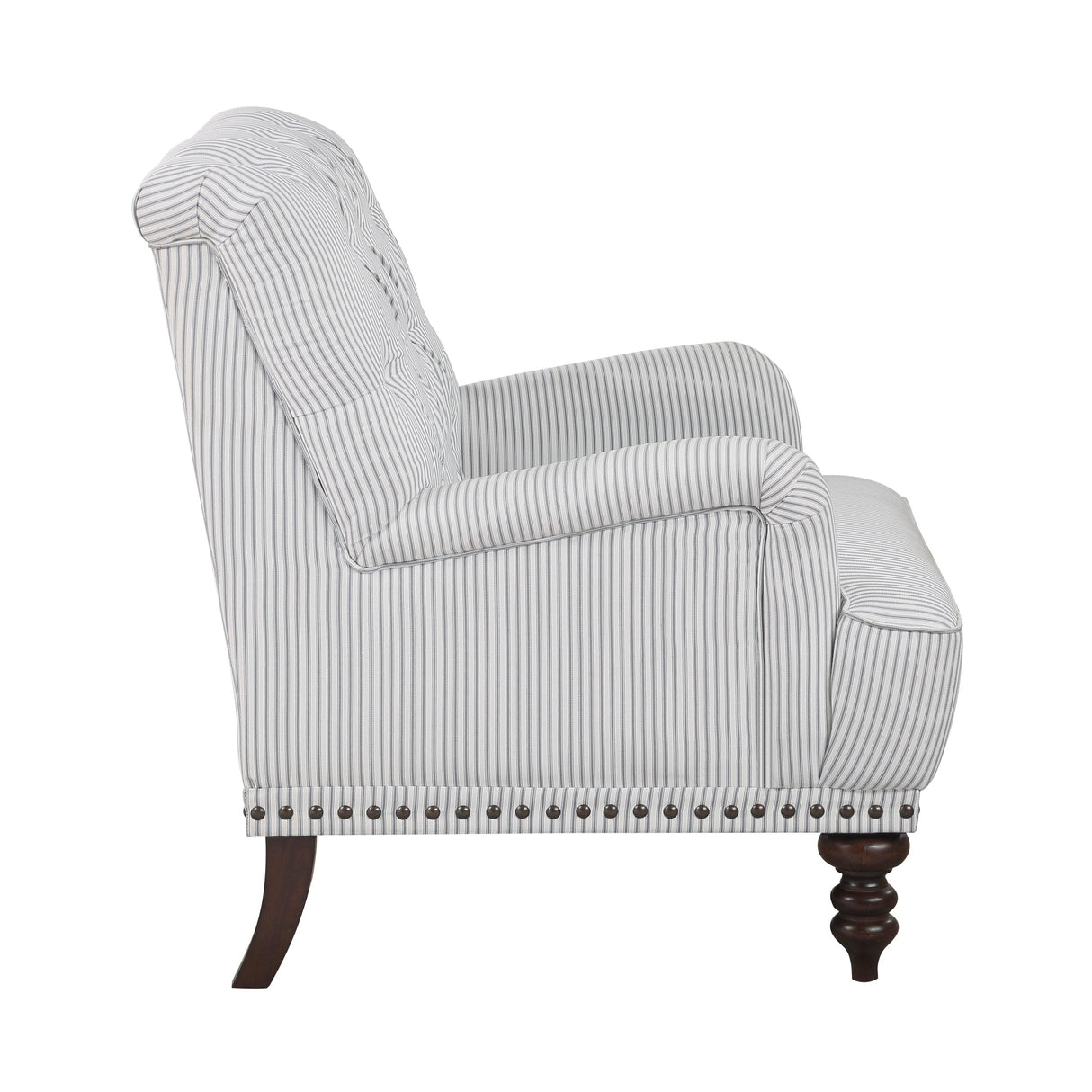 Holland Park Gray/White Accent Chair by Homelegance at Eve Furniture