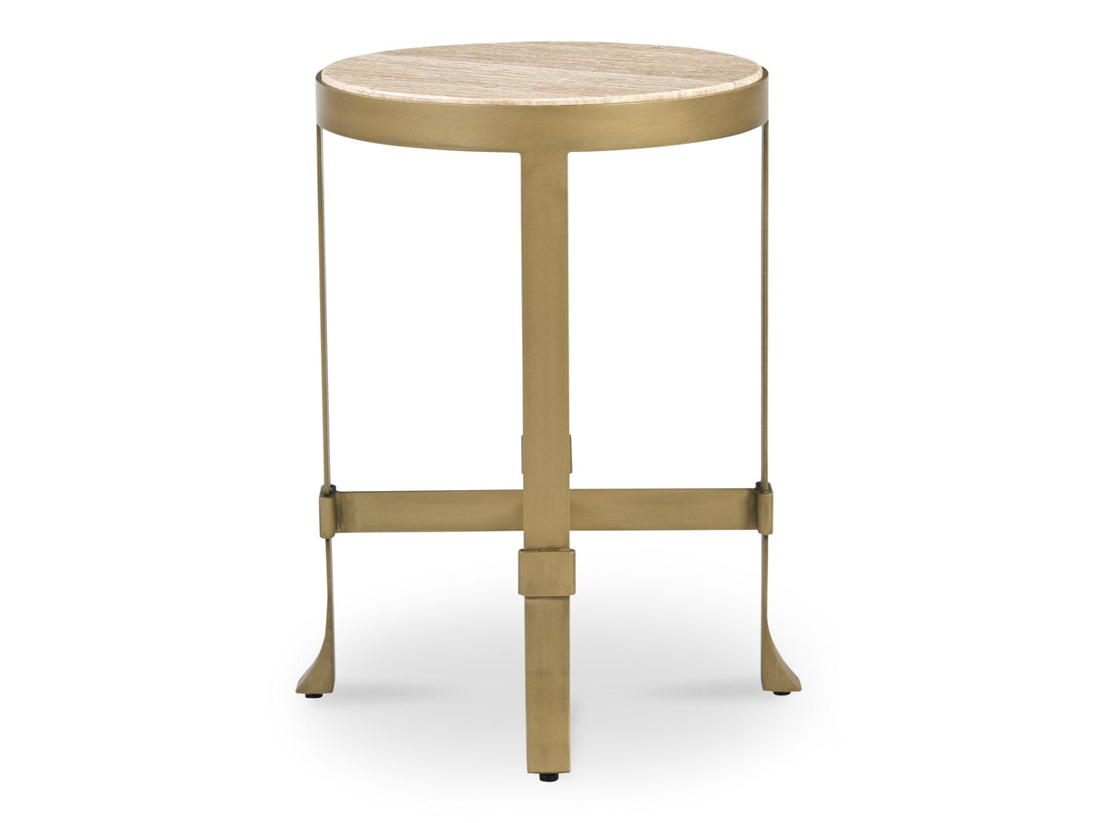 Holli Travertine Side Table by Moe's Home at Eve Furniture