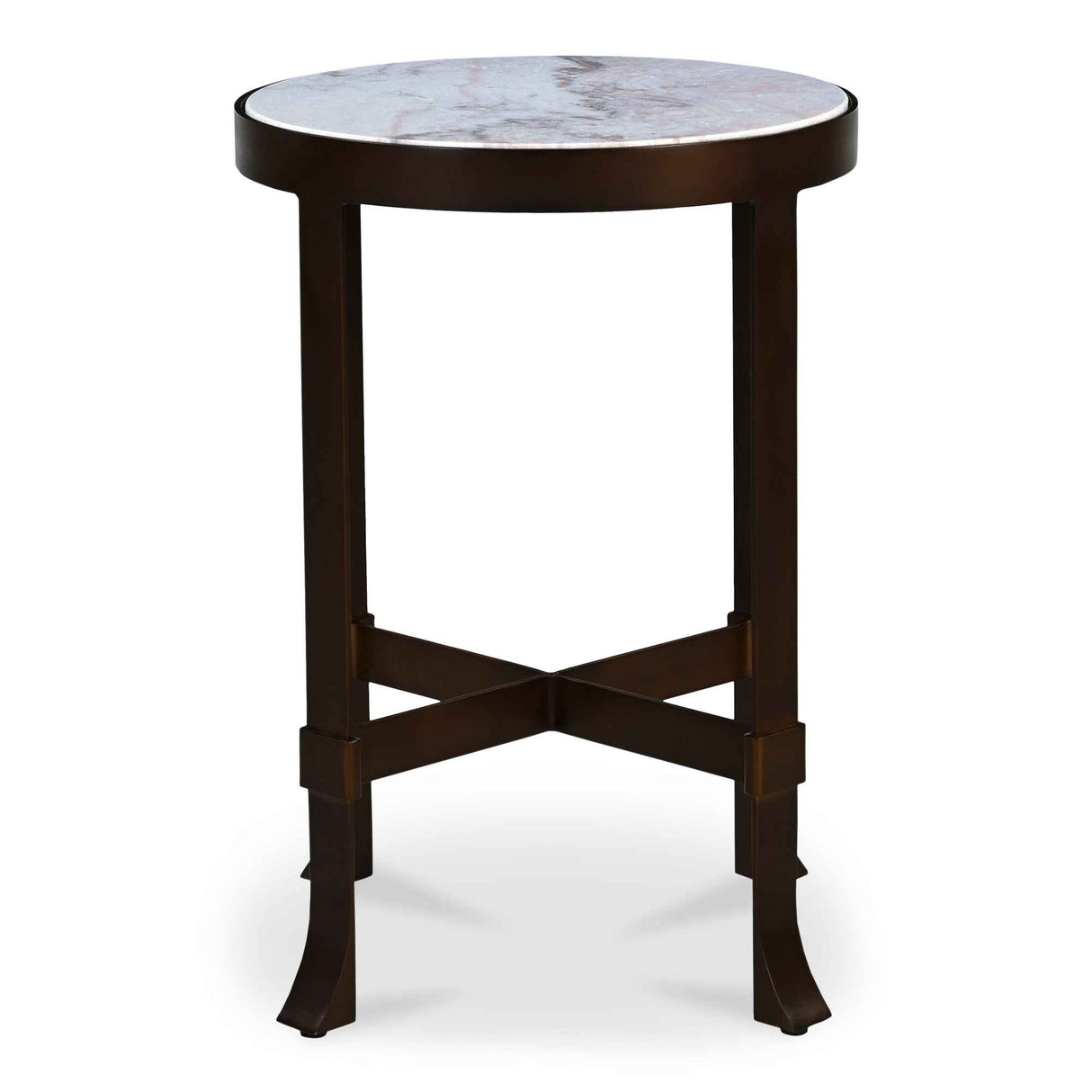 Holli White Marble Side Table