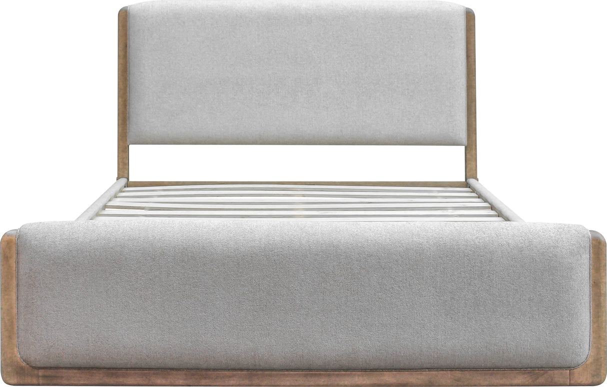 Hollis Sweater Grey/Cabin Glow Upholstered King Bed by Modus Furniture at Eve Furniture