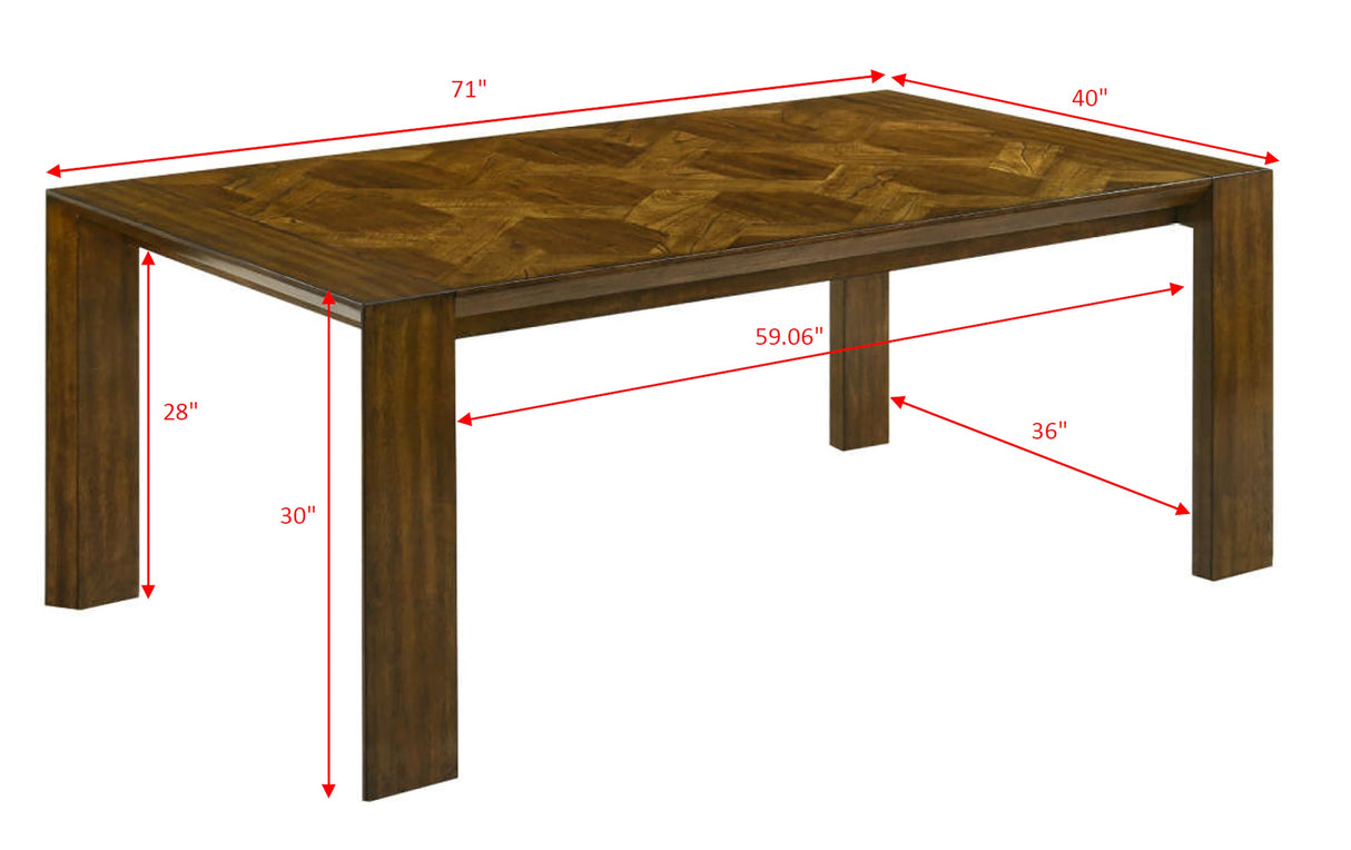 Hollister Brown Dining Room Set