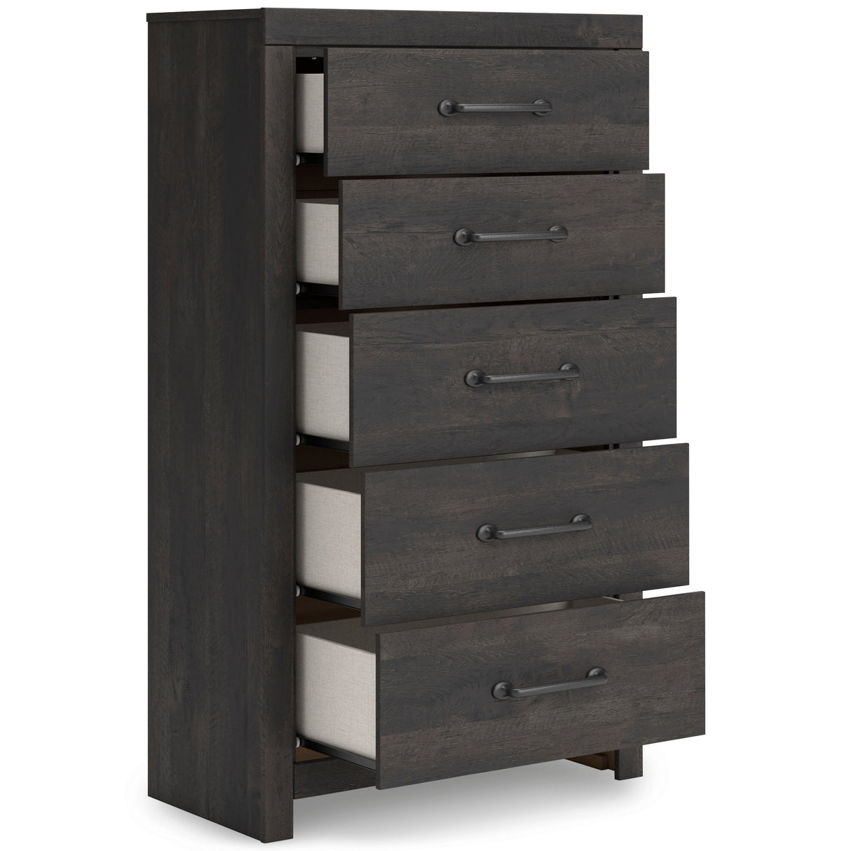 Hollivern Dark Gray Panel Bedroom Set by Ashley at Eve Furniture