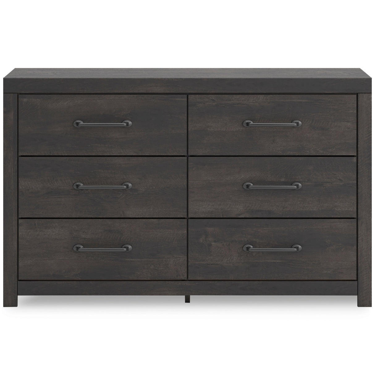 Hollivern Dark Gray Storage Panel Bedroom Set with 2 One-Side Drawers by Ashley at Eve Furniture