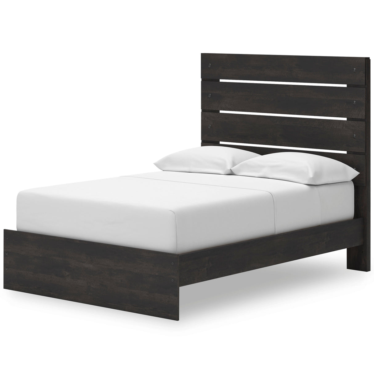 Hollivern Dark Gray Storage Panel Bedroom Set with 2 One-Side Drawers by Ashley at Eve Furniture