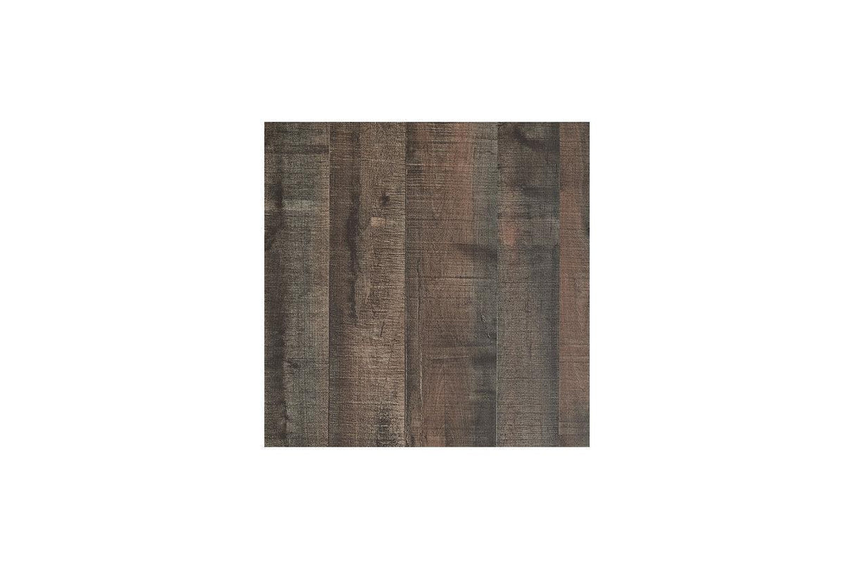 Hollum Rustic Brown End Table by Ashley at Eve Furniture