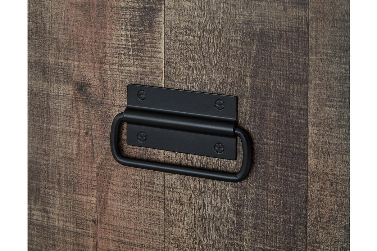 Hollum Rustic Brown Lift-top Coffee Table and 2 End Tables by Ashley at Eve Furniture