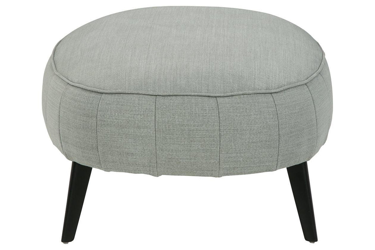 Hollyann Gray Oversized Accent Ottoman by Ashley at Eve Furniture