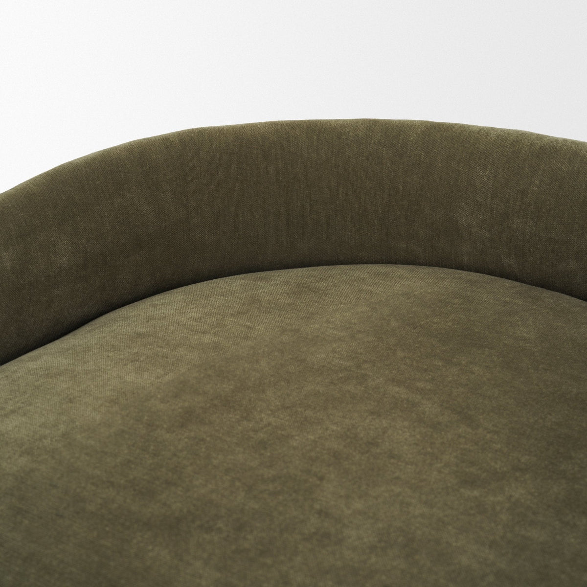 Hollyfield Backless 28.7in Seat Bar Stool | Olive Fabric w/ Gold Metal by Mercana at Eve Furniture