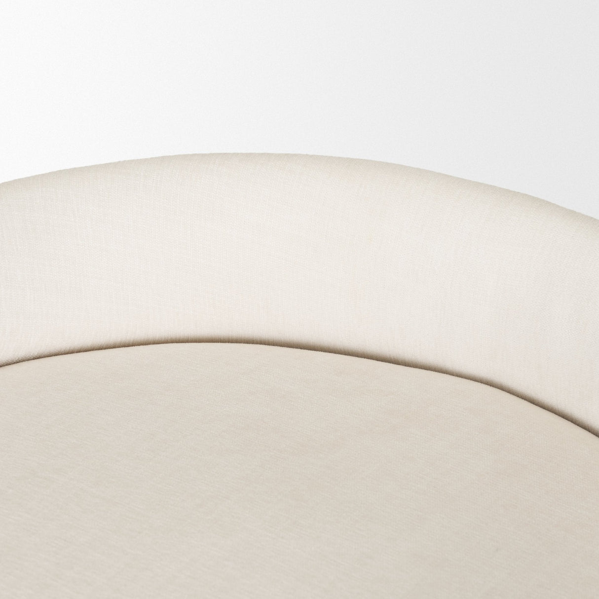 Hollyfield II Cream Fabric Seat W/ Gold Metal Base Bar Stool by Mercana at Eve Furniture