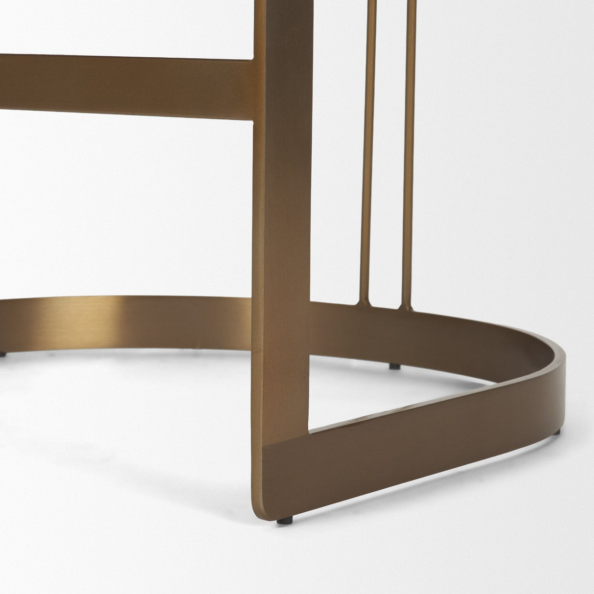 Hollyfield II Cream Fabric Seat W/ Gold Metal Base Counter Stool by Mercana at Eve Furniture