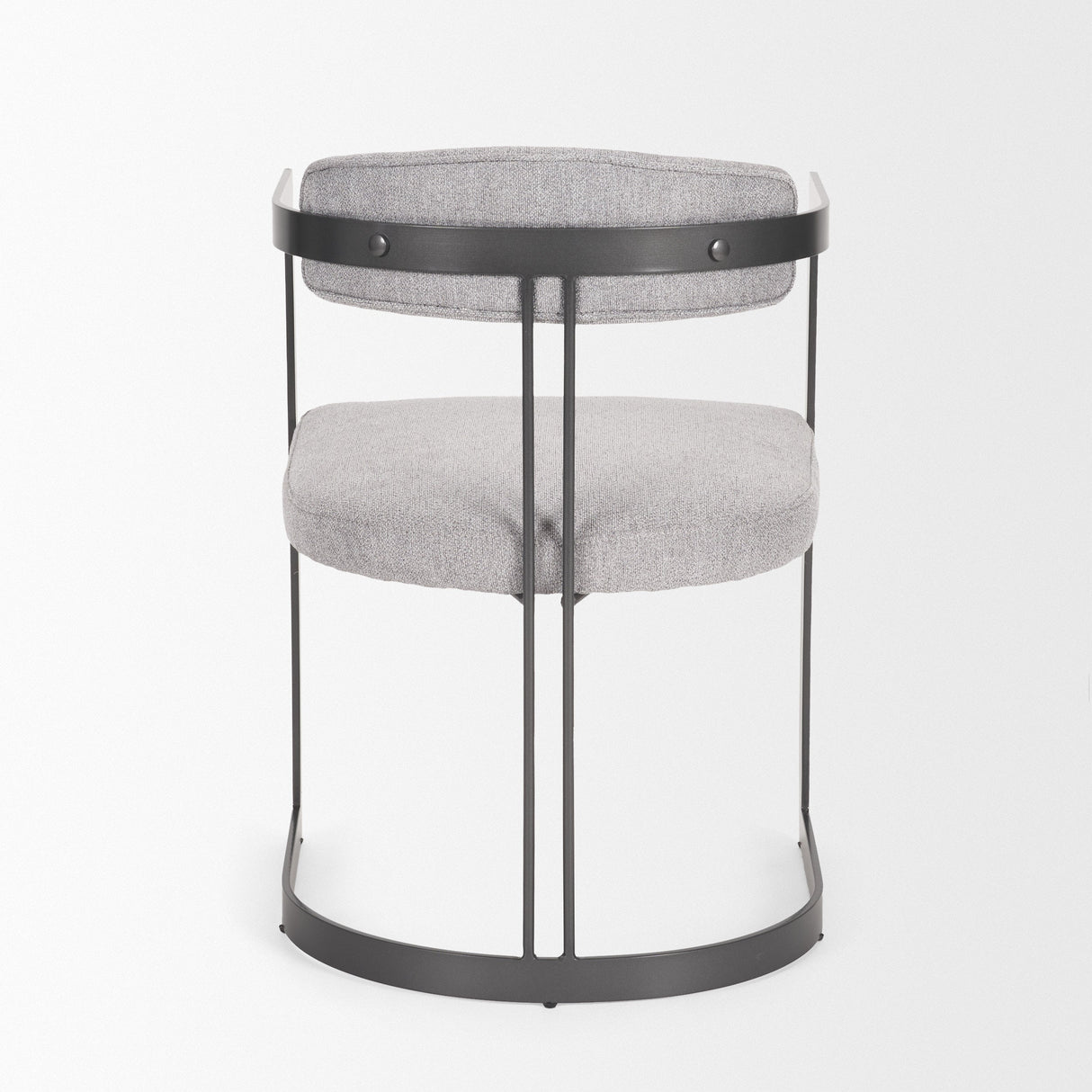 Hollyfield II Gray Fabric Seat W/ Gray Iron Frame Dining Chair by Mercana at Eve Furniture