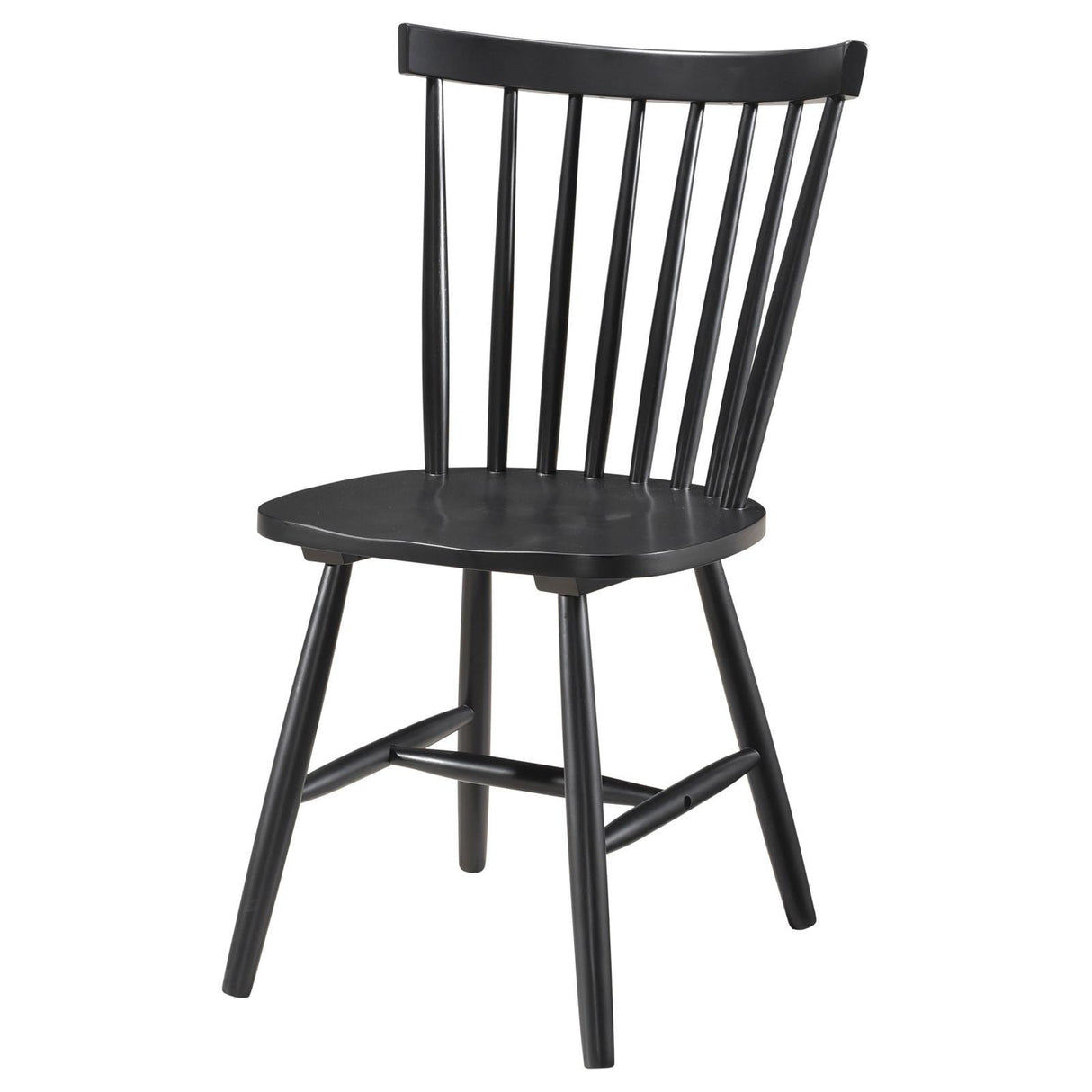Hollyoak Windsor Spindle Back Dining Side Chairs Black (Set of 2) by Coaster at Eve Furniture
