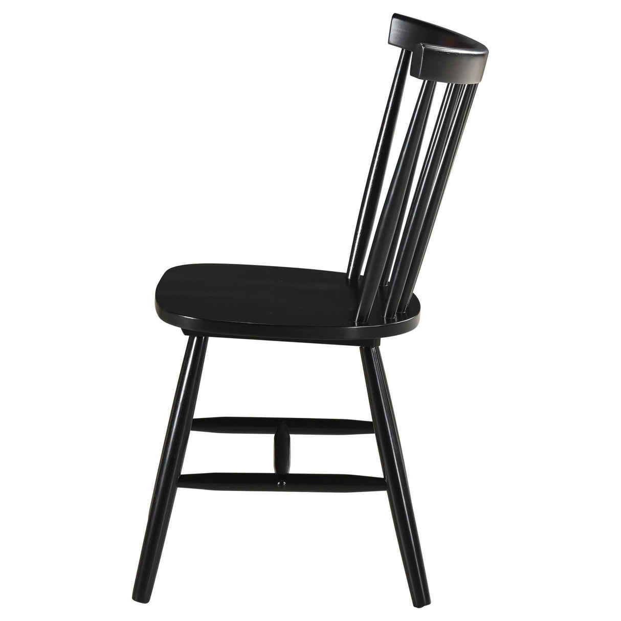 Hollyoak Windsor Spindle Back Dining Side Chairs Black (Set of 2) by Coaster at Eve Furniture