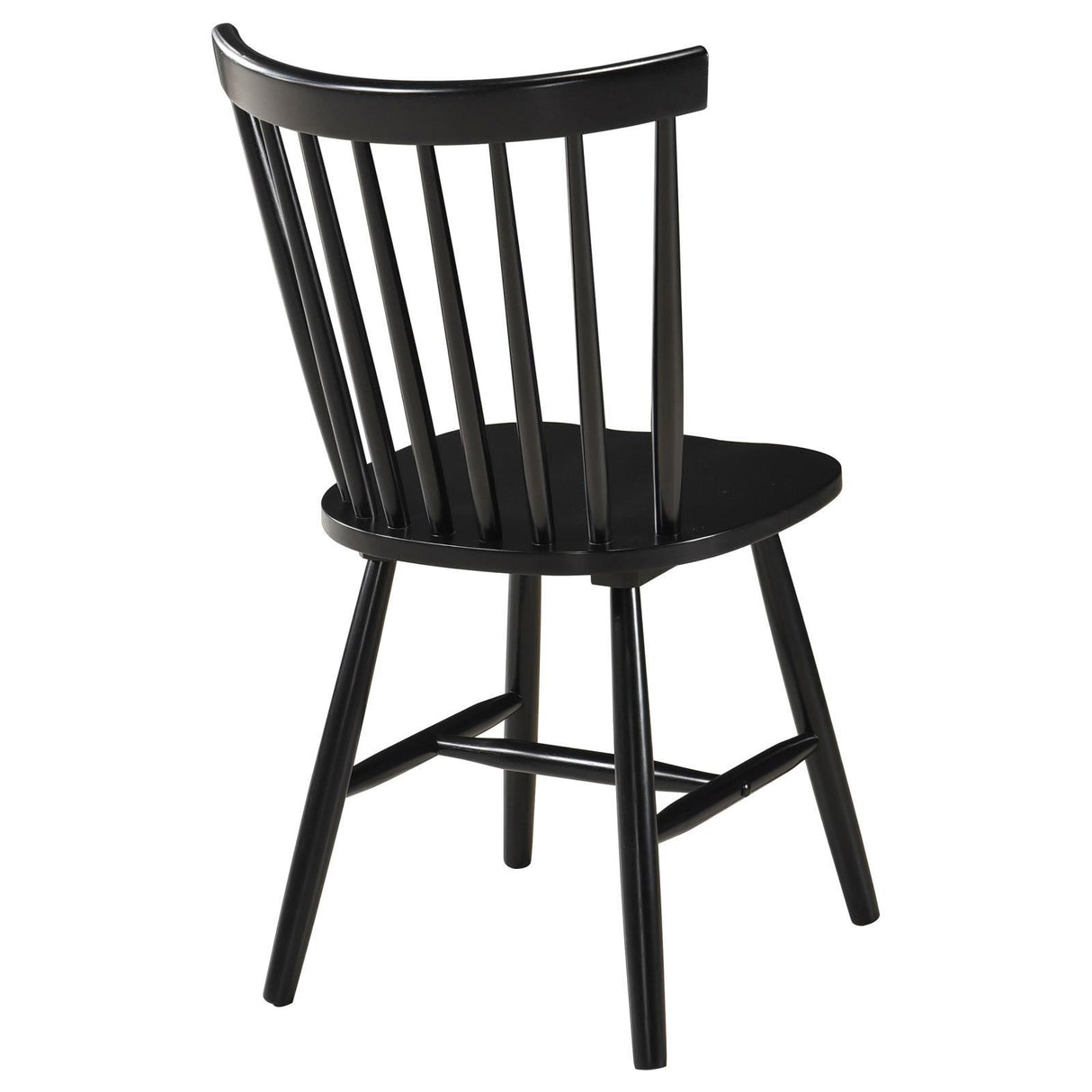 Hollyoak Windsor Spindle Back Dining Side Chairs Black (Set of 2) by Coaster at Eve Furniture