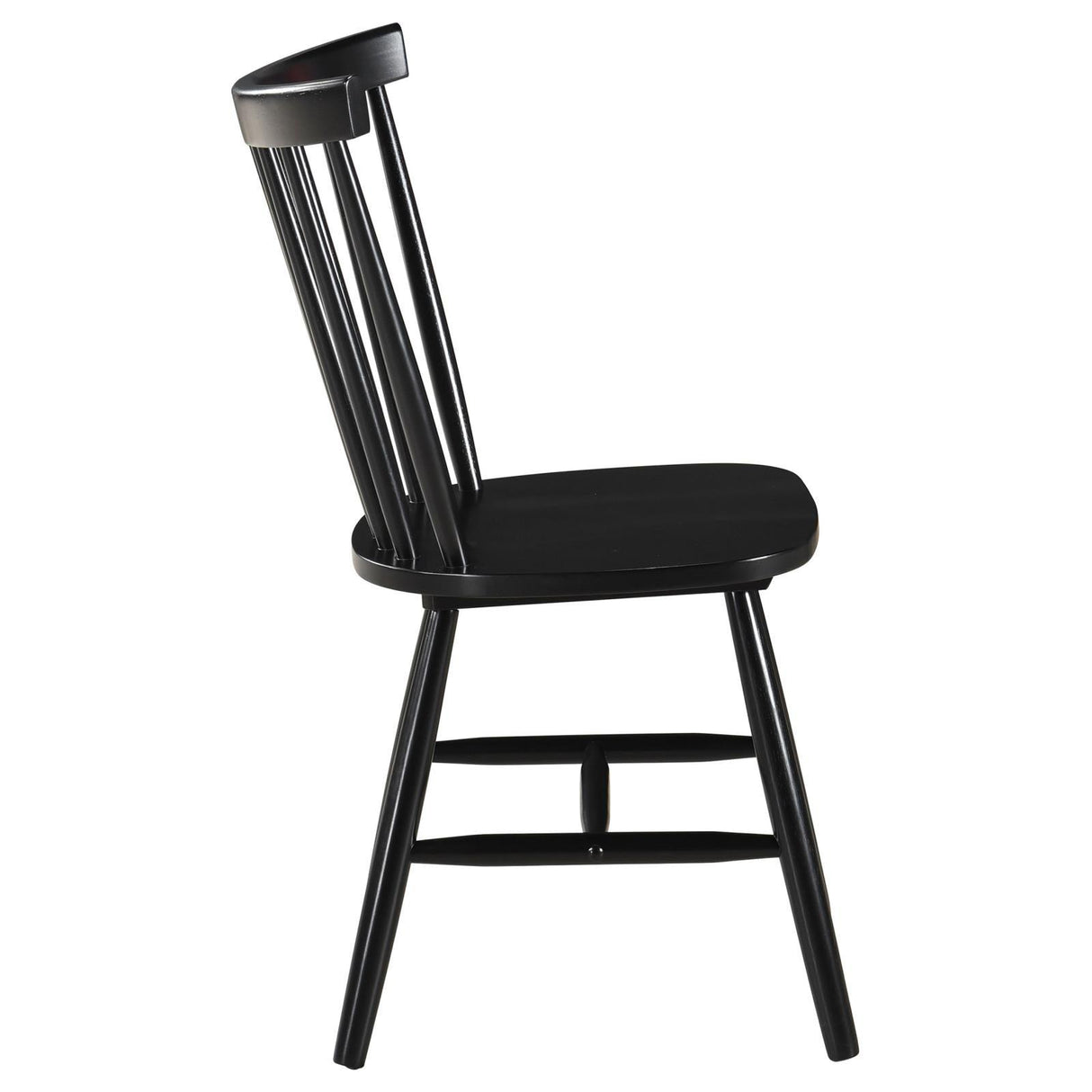 Hollyoak Windsor Spindle Back Dining Side Chairs Black (Set of 2) by Coaster at Eve Furniture
