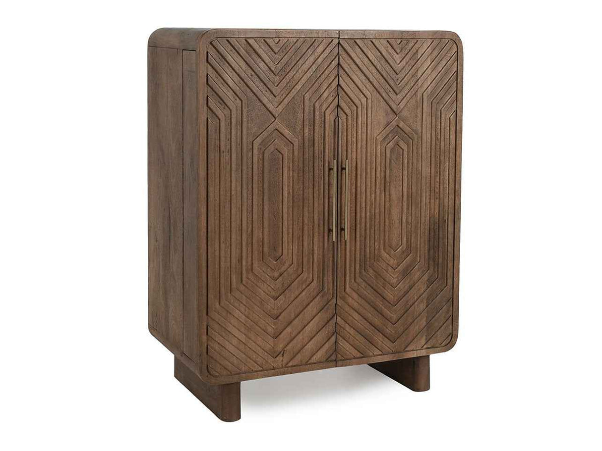 Holmes Artisan Brown Bar Cabinet by Classic Home at Eve Furniture