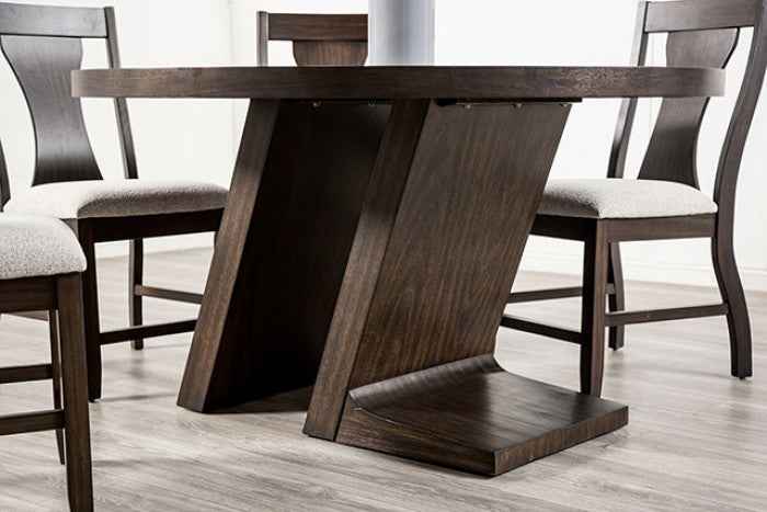 Holsworthy Espresso 5-Piece Dining Room Set by Furniture of America at Eve Furniture