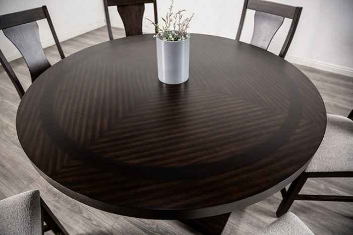 Holsworthy Espresso 5-Piece Dining Room Set by Furniture of America at Eve Furniture