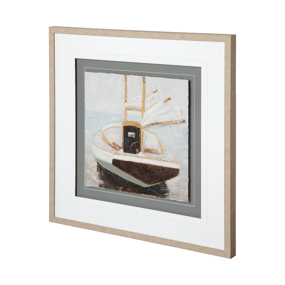 Home for the Night by Mercana Studio a Hand Embellished Textured Framed Art Print Matted under Glass by Mercana at Eve Furniture