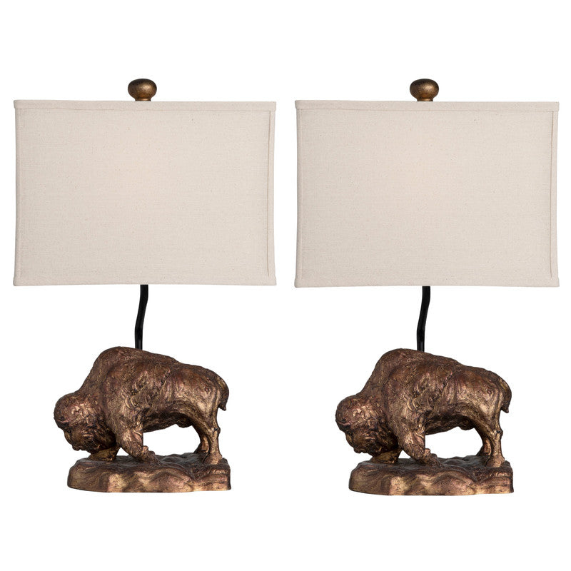 Home On The Range Bronze Table Lamp (Set of 2) by Crestview at Eve Furniture