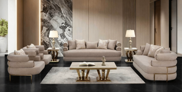 Homey Design Beige HD-3175 3PC Sofa Set by Homey Design at Eve Furniture