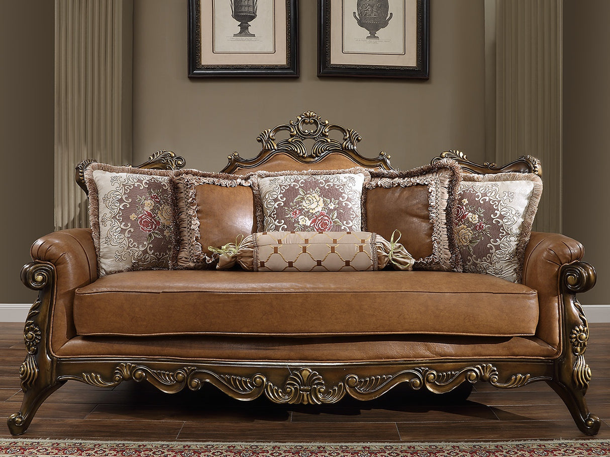 Homey Design HD-555 Custom Mohawk Finish Sofa by Homey Design at Eve Furniture