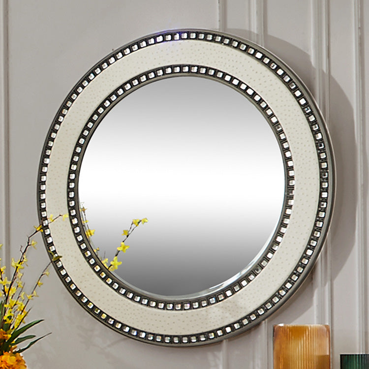 Homey Design HD-6040 Dark Silver Gray Mirror by Homey Design at Eve Furniture
