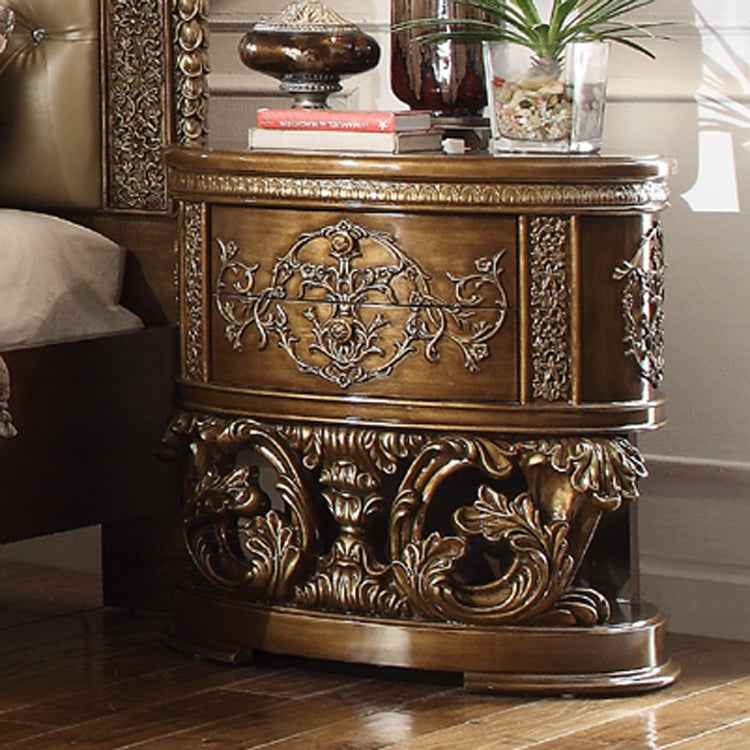 Homey Design HD-8018 Perfect Brown Nightstand by Homey Design at Eve Furniture