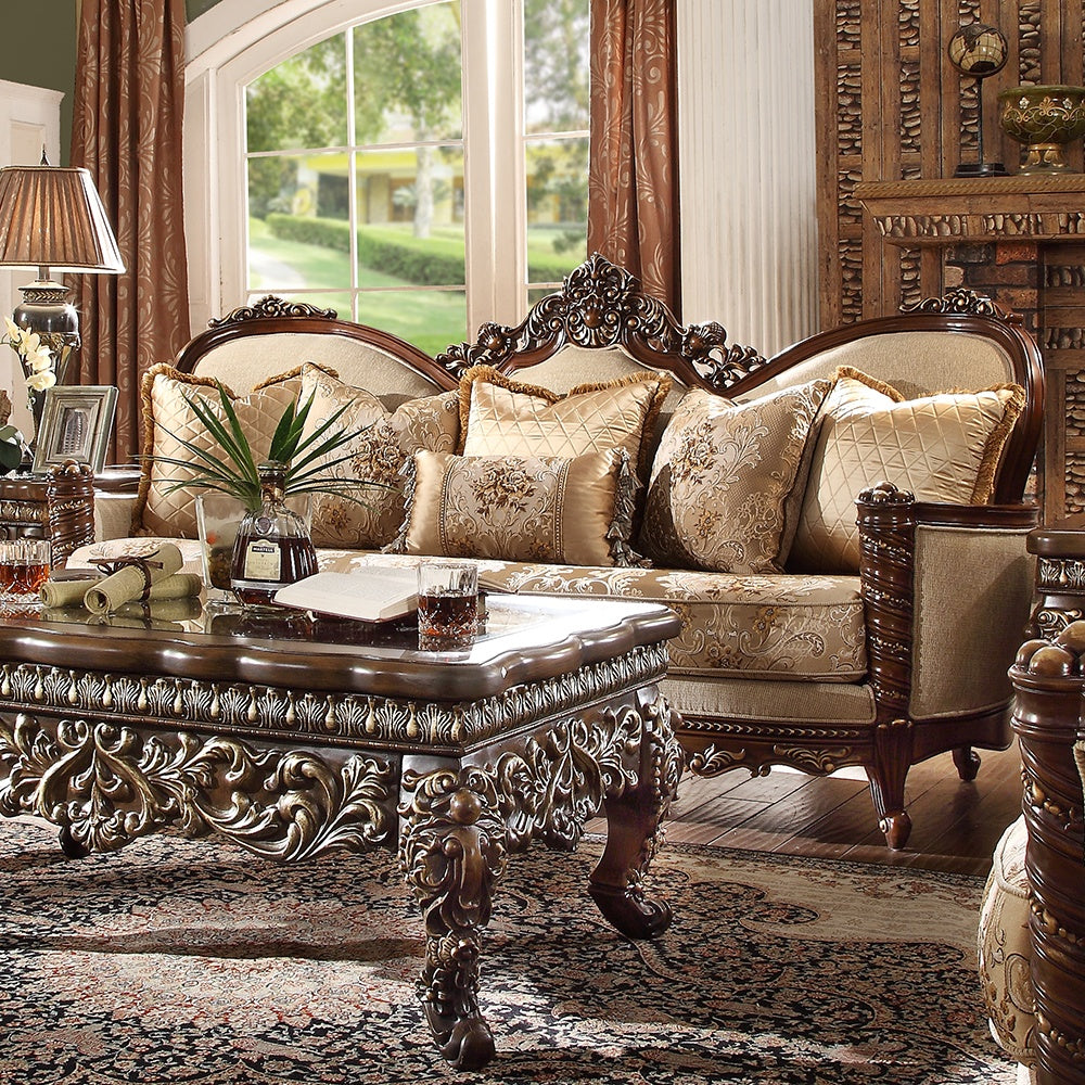 Homey Design HD-92 Extra Dark Walnut Sofa by Homey Design at Eve Furniture