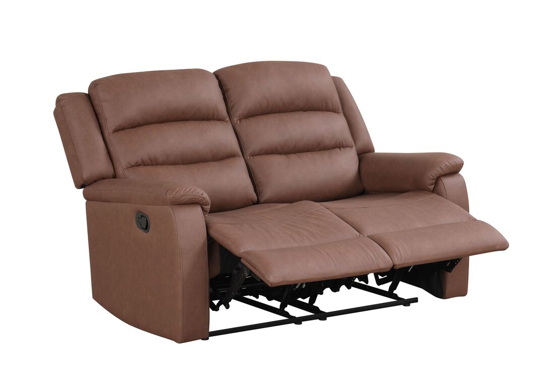 Hope Brown 3-Piece Reclining Living Room Set by Happy Homes at Eve Furniture