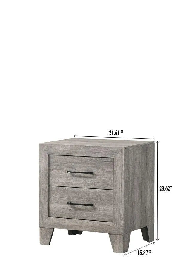 Hopkins Driftwood Nightstand by Crown Mark at Eve Furniture