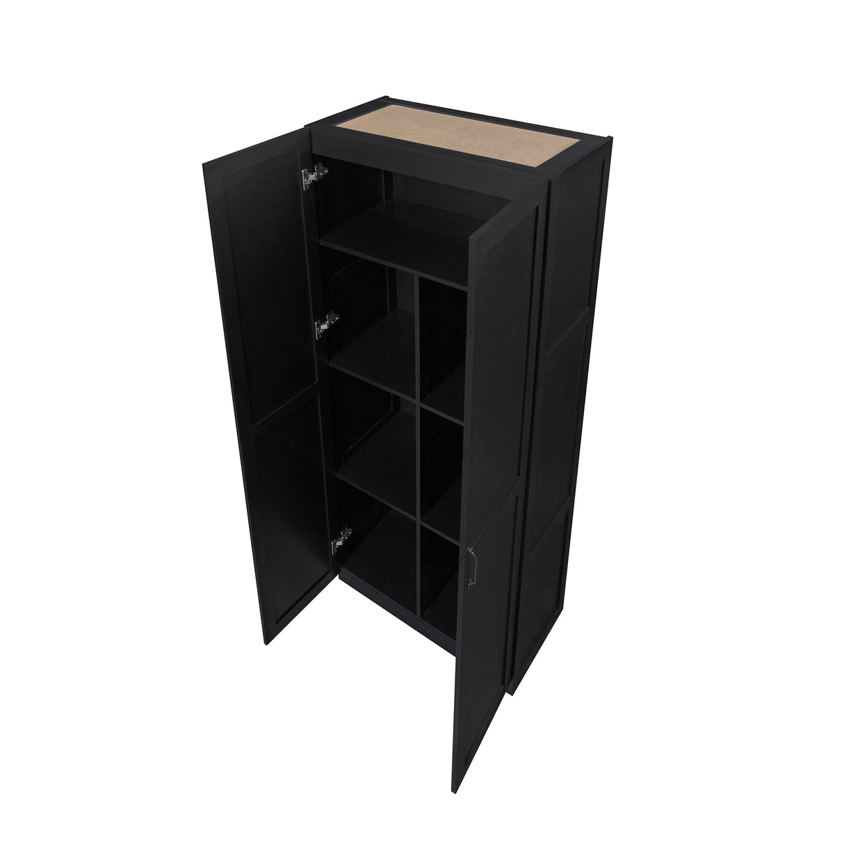 Hopkins Storage Closet 2.0 in Black (set of 2) by Manhattan Comfort at Eve Furniture