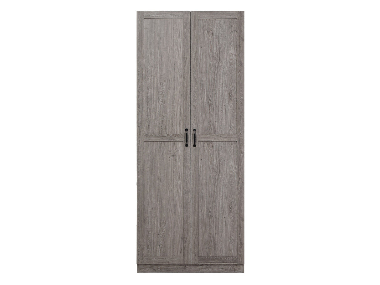 Hopkins Storage Closet 2.0 in Grey by Manhattan Comfort at Eve Furniture