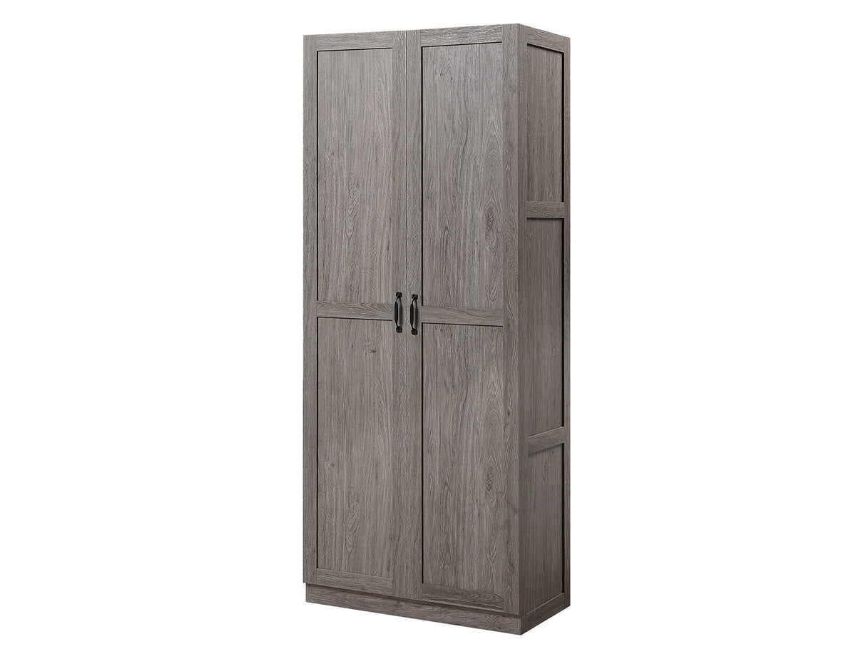 Hopkins Storage Closet 3.0 in Grey by Manhattan Comfort at Eve Furniture