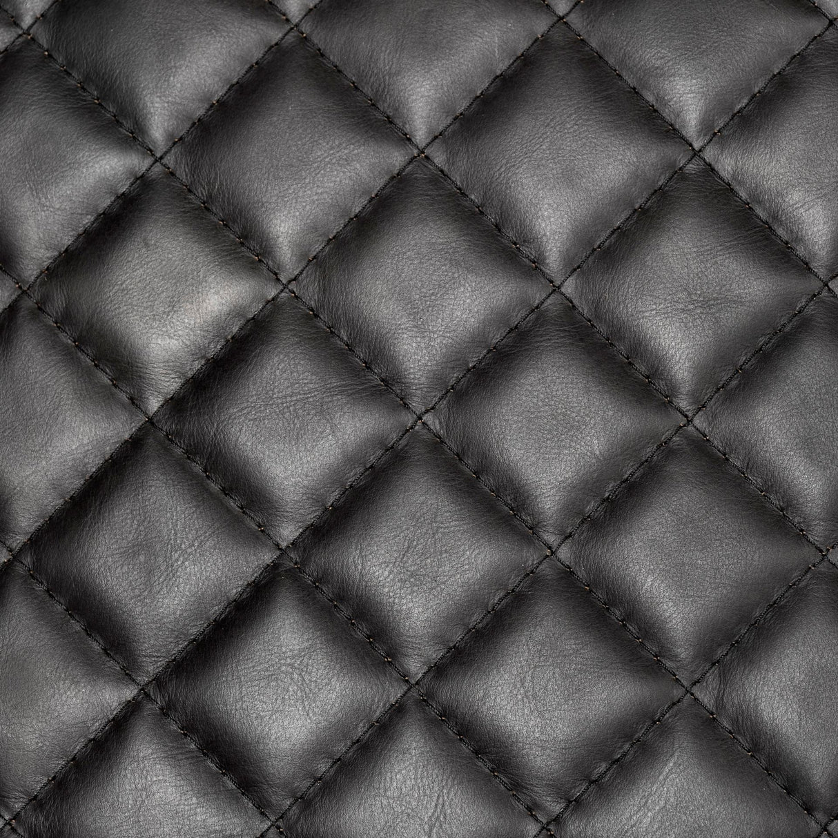 Horace I Black Leather Diamond Pattern w/Gold Iron Frame Accent Chair by Mercana at Eve Furniture