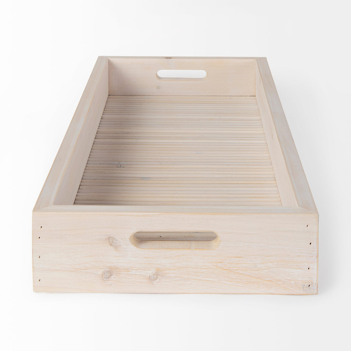 Horatio 28L x 12W Natural Wood Rectangular Serving Tray by Mercana at Eve Furniture