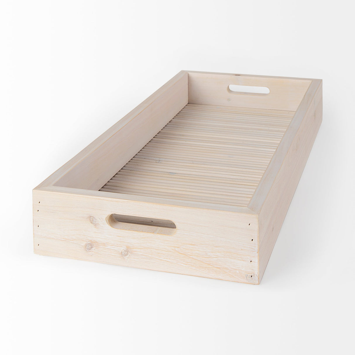 Horatio 28L x 12W Natural Wood Rectangular Serving Tray by Mercana at Eve Furniture