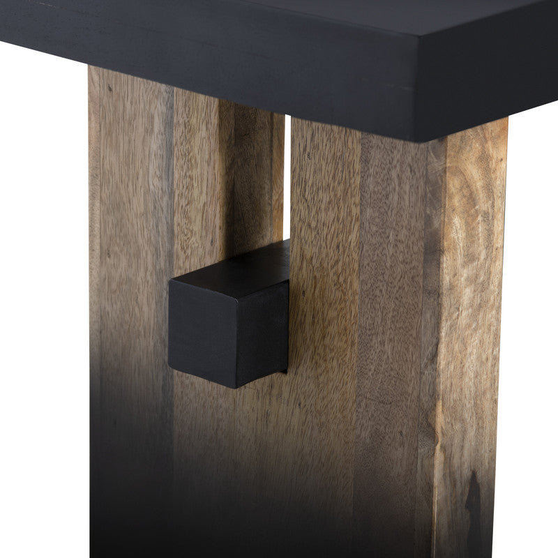 Horizon Black/Tan Bench by Crestview at Eve Furniture