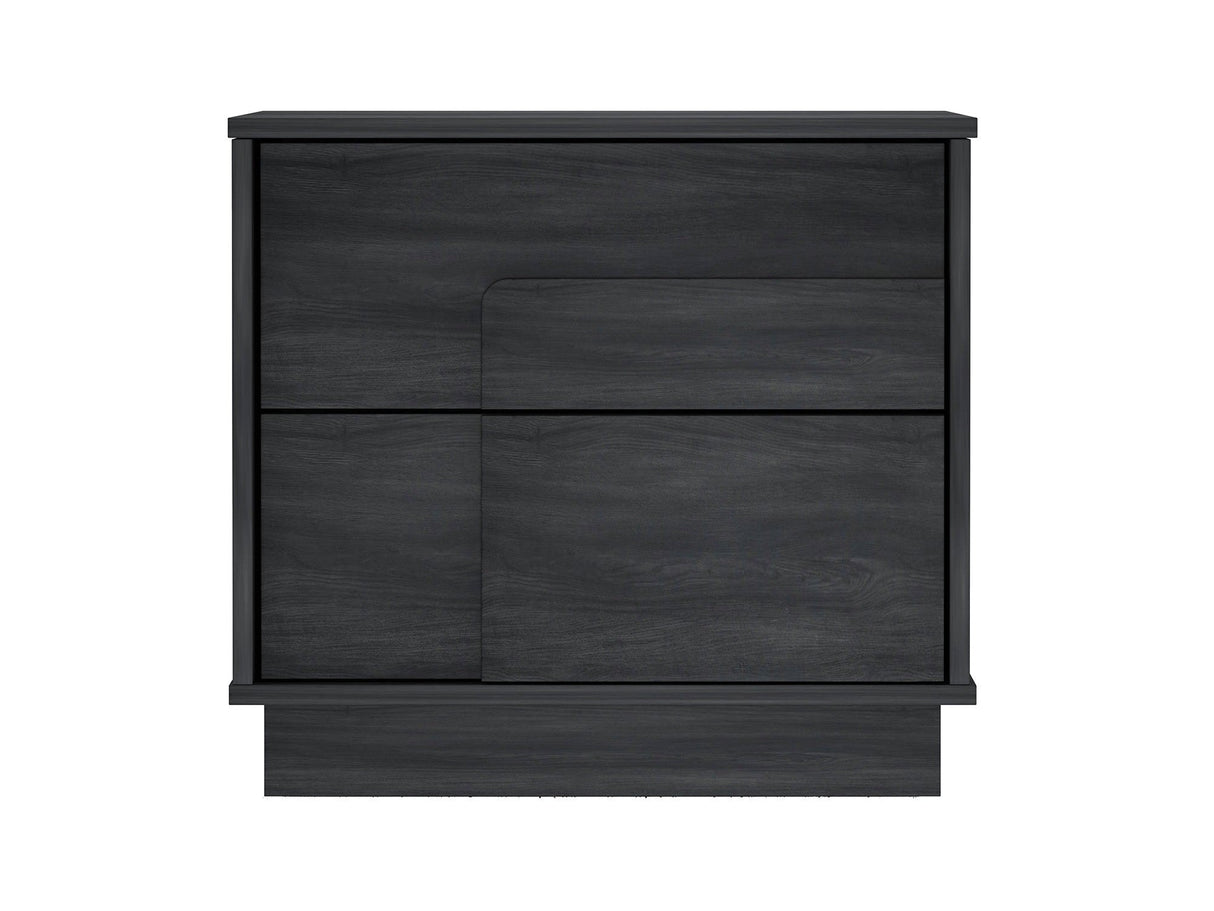 Horizon Nightstand in Charcoal Grey by Manhattan Comfort at Eve Furniture