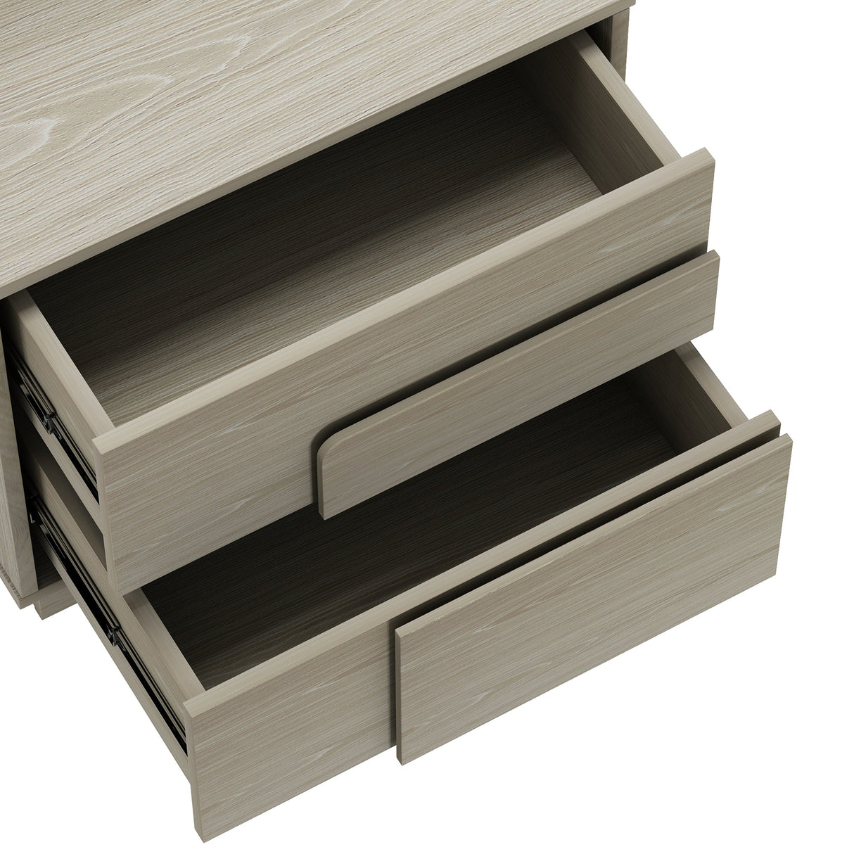 Horizon Nightstand in Whitewashed Oak by Manhattan Comfort at Eve Furniture