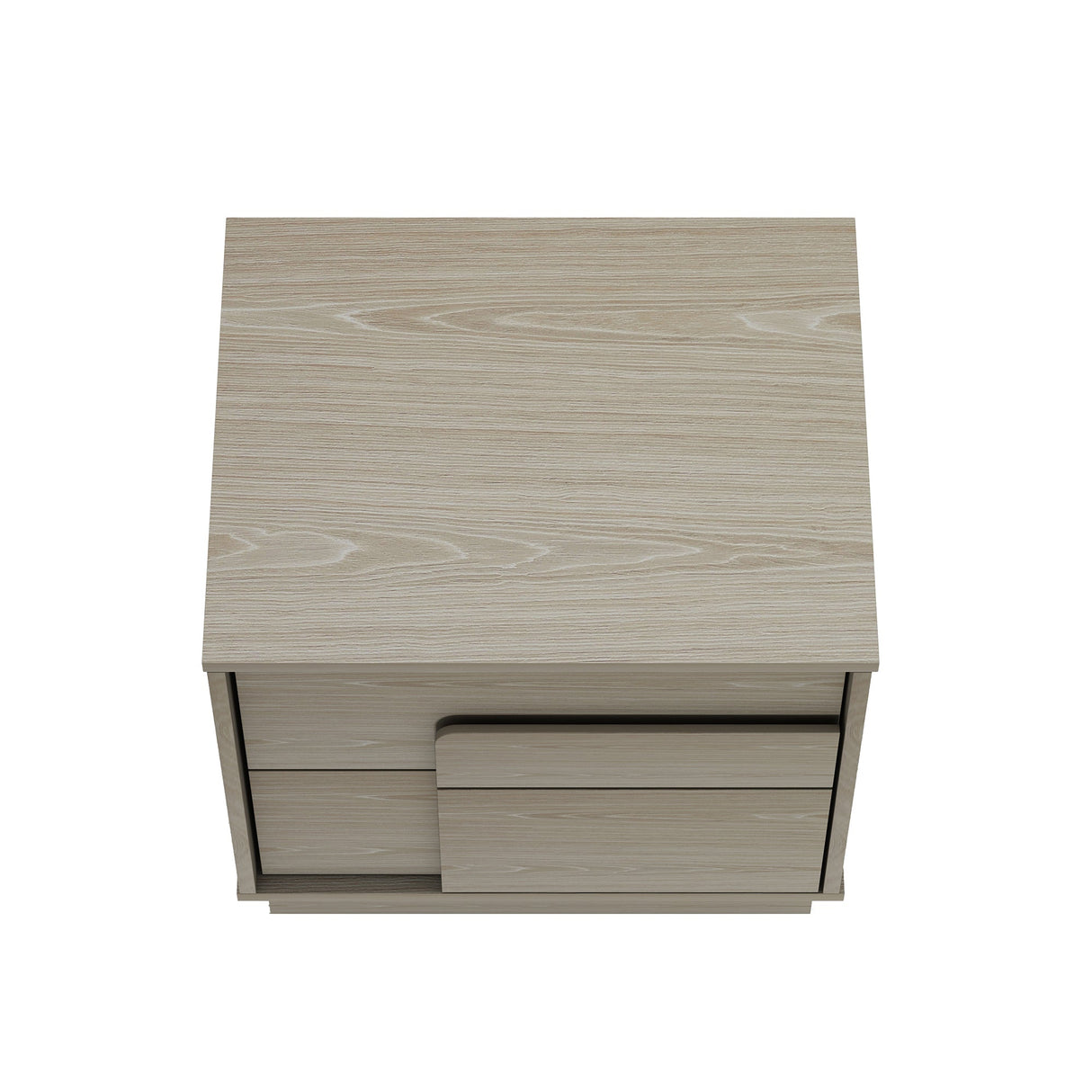 Horizon Nightstand in Whitewashed Oak by Manhattan Comfort at Eve Furniture
