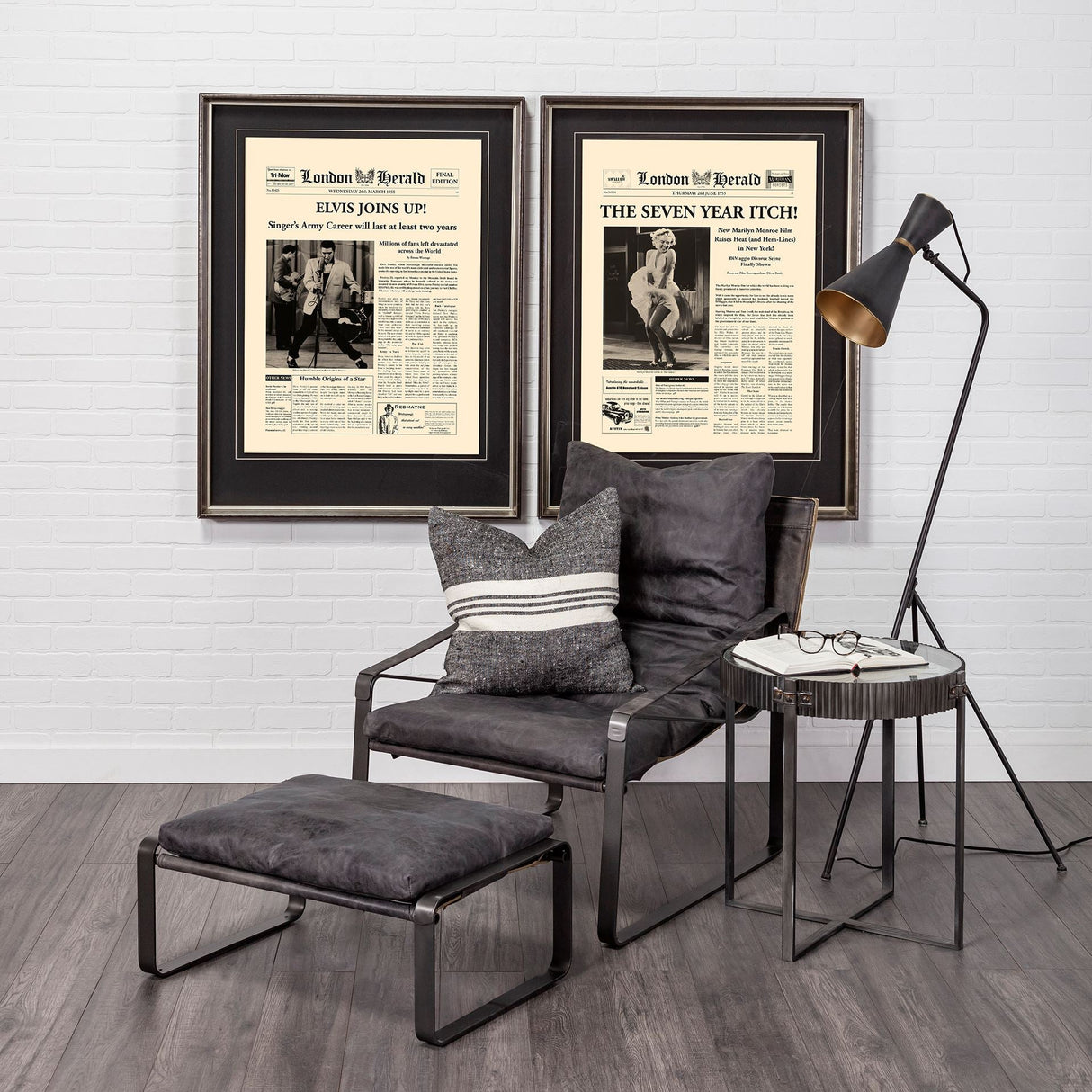 Hornet II Black Leather Body Metal Frame Accent Chair by Mercana at Eve Furniture