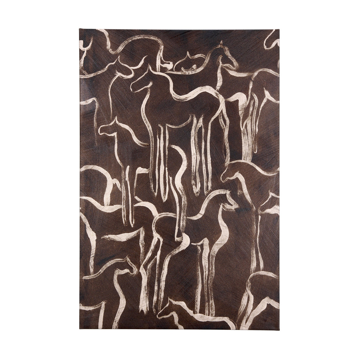 Horse Herd IV by Mercana Studio a Hand Embellished Textured Canvas by Mercana at Eve Furniture
