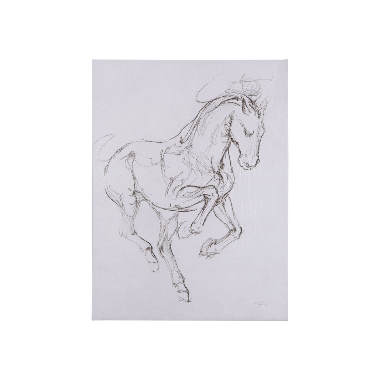 Horse I by Mercana Studio a Hand Embellished Textured Canvas by Mercana at Eve Furniture