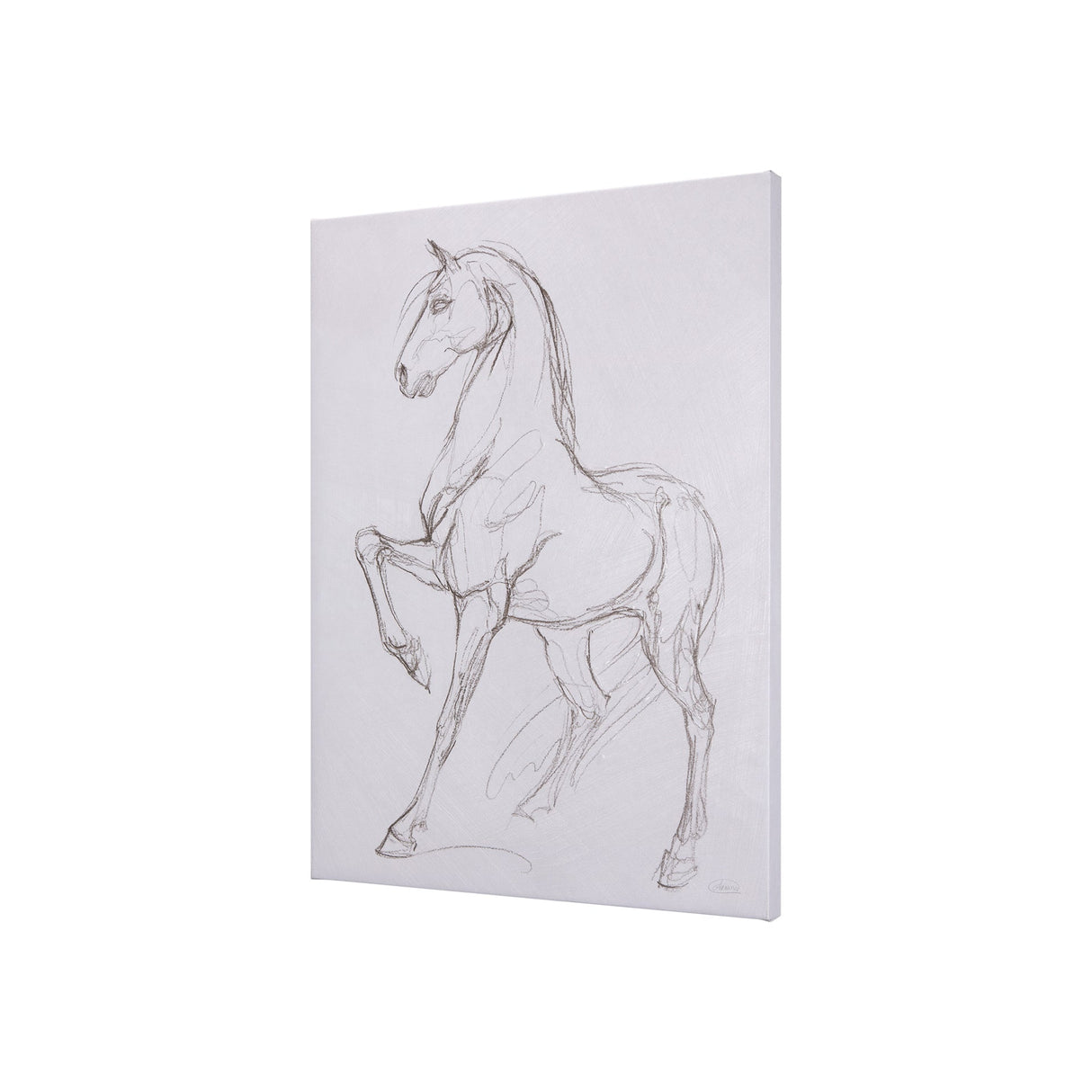 Horse II by Mercana Studio a Hand Embellished Textured Canvas by Mercana at Eve Furniture