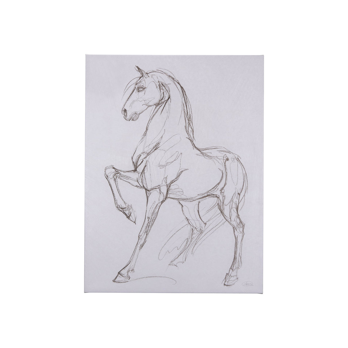 Horse II by Mercana Studio a Hand Embellished Textured Canvas by Mercana at Eve Furniture