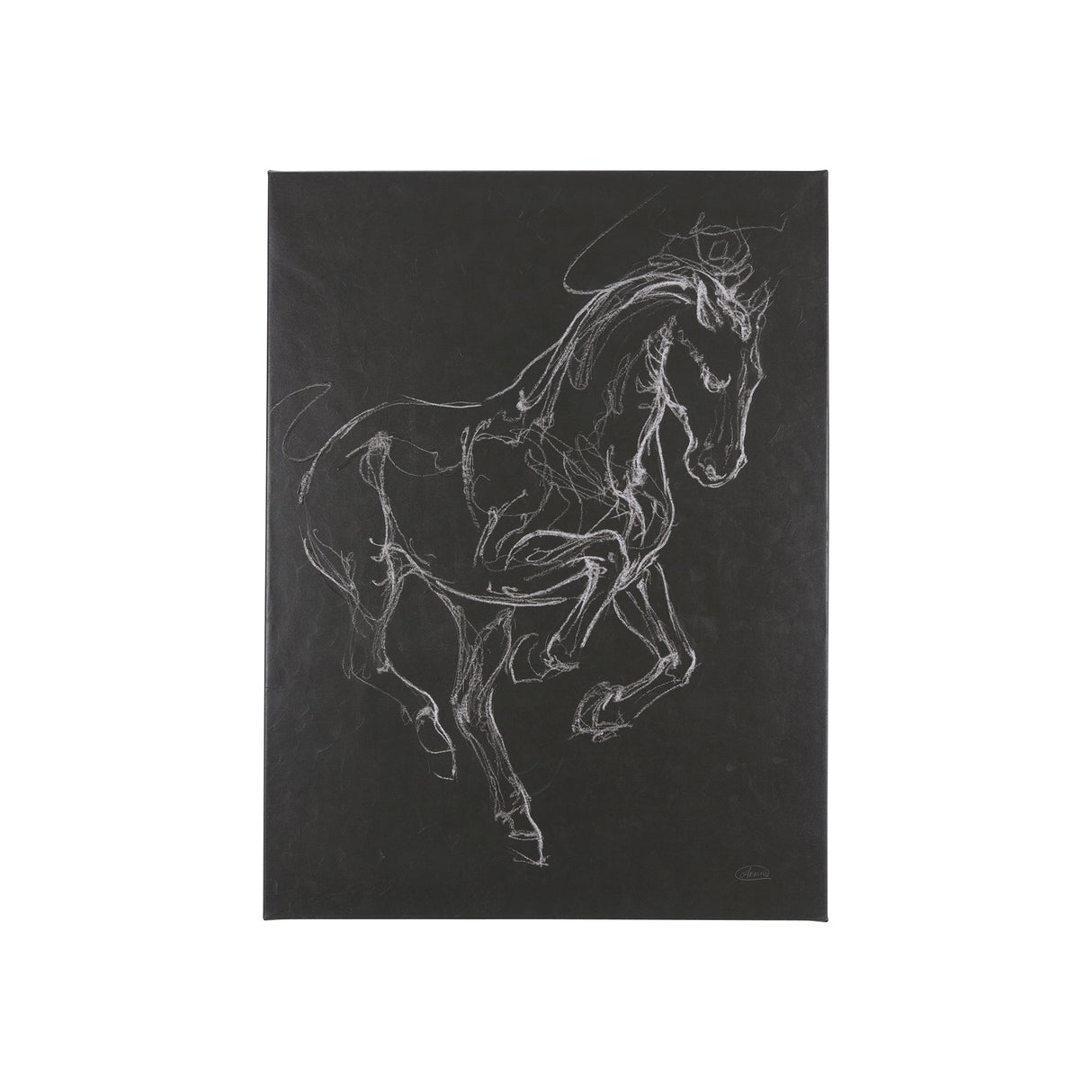 Horse III by Mercana Studio a Hand Embellished Textured Canvas by Mercana at Eve Furniture
