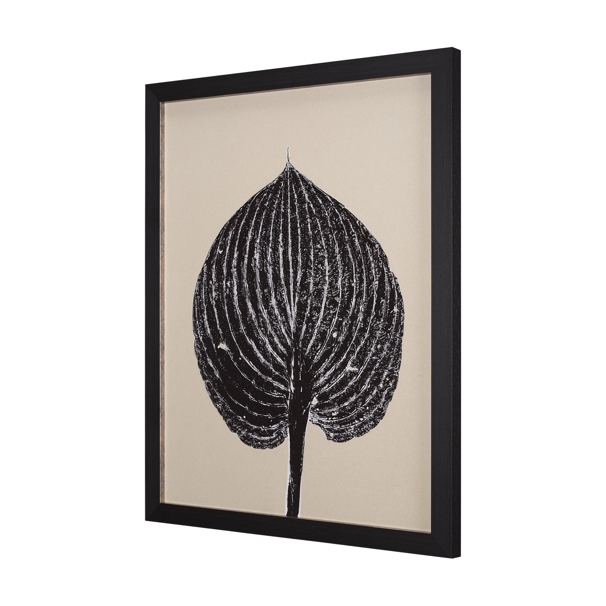 Hosta B by Mary Margaret Briggs a Hand Embellished Textured Framed Art Print by Mercana at Eve Furniture